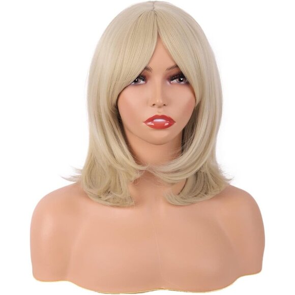 Accessories - Girls 18 Inch/45 cm Layered Bangs Straight Synthetic Fiber Shoulder Length